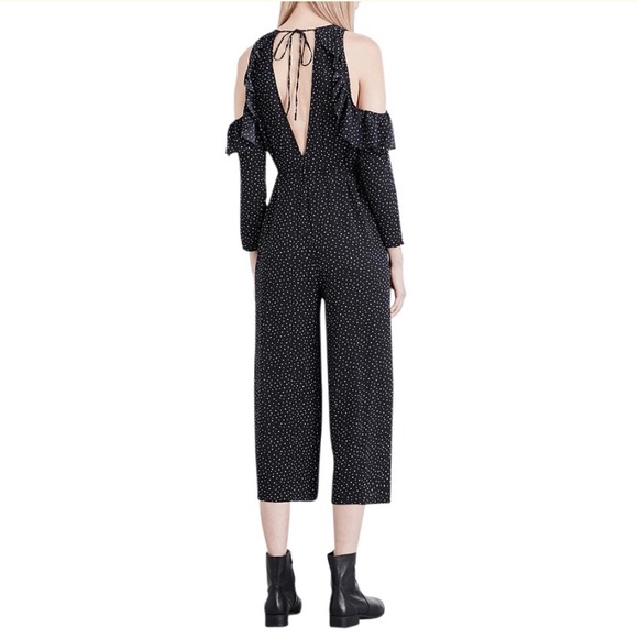 TOPSHOP Star-print ruffled crepe jumpsuit romper - Picture 4 of 12